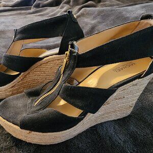 Michael Michael Kors Berkley Zipper Espadrille Platform Wedge Sandals